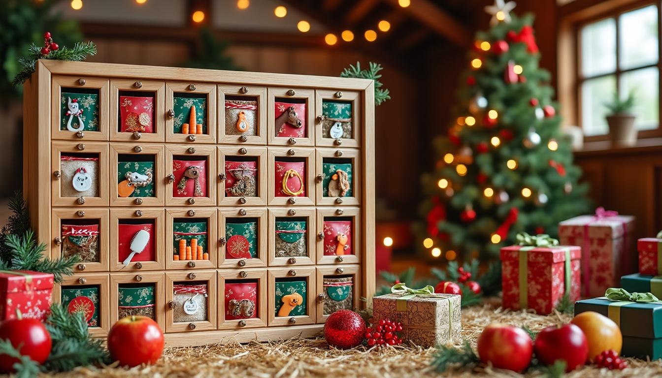 découvrez comment réaliser un calendrier de l'avent original pour votre cheval, avec des astuces créatives et des activités équestres qui lui apporteront joie et surprises tout au long de la période de noël.