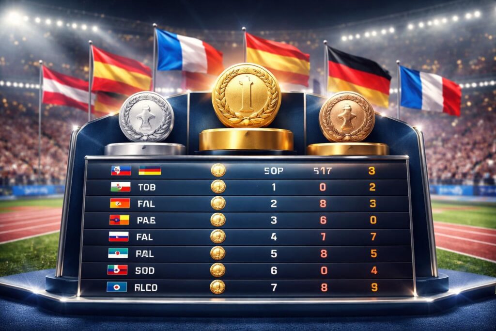 découvrez le tableau des médailles du championnat d'europe d'athlétisme, mettant en lumière les nations les plus performantes et leurs exploits sportifs.