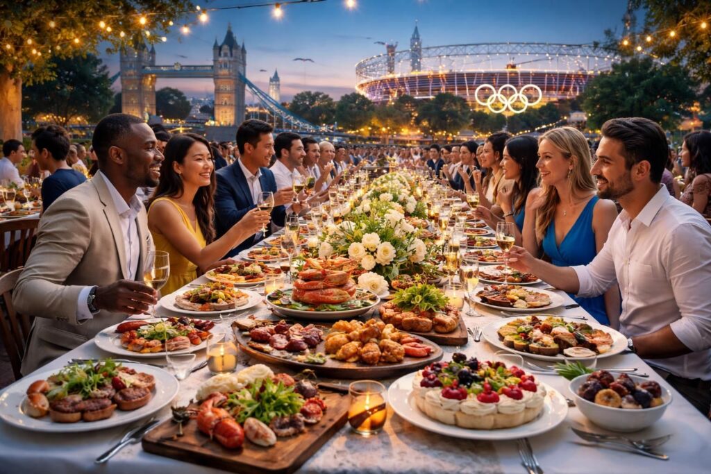découvrez le festin des dieux aux jo de londres, une expérience gastronomique inoubliable qui allie saveurs divines et ambiance olympique exceptionnelle.