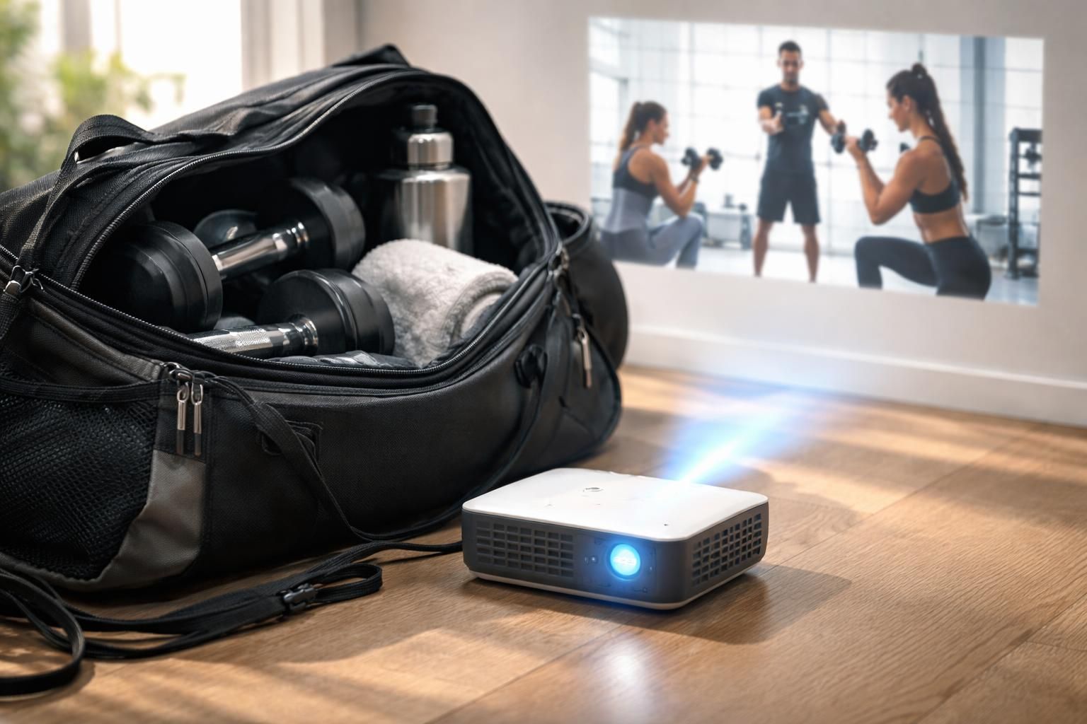 découvrez le mini vidéoprojecteur acer, votre coach fitness portable qui se glisse facilement dans un sac pour vous accompagner partout.