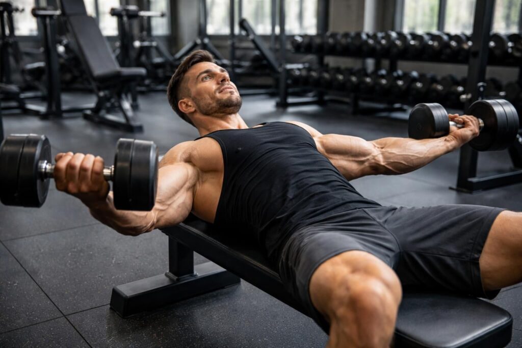 découvrez comment intégrer l'écarté couché avec haltères dans votre routine de musculation pour renforcer efficacement vos pectoraux et améliorer votre silhouette.